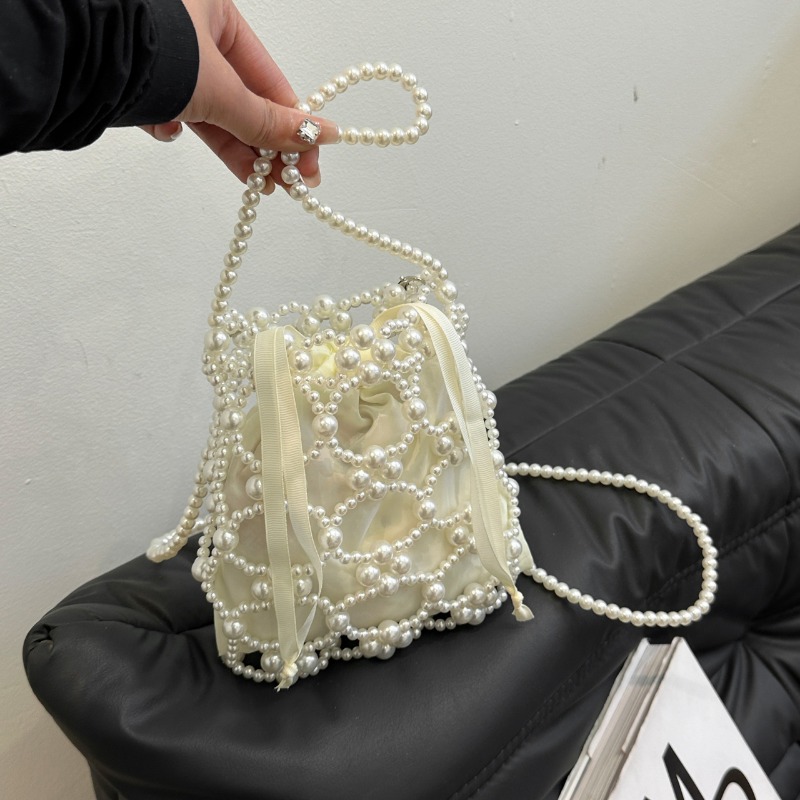 Белые сумки-ведра с бисером, н – обзор и цена Luxury Bags On Sales